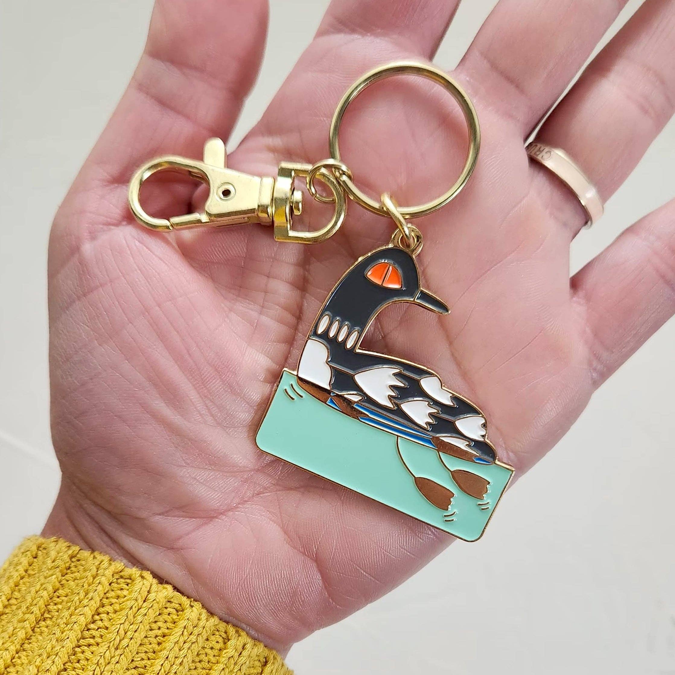 Loon Enamel Keychain – Wholesale