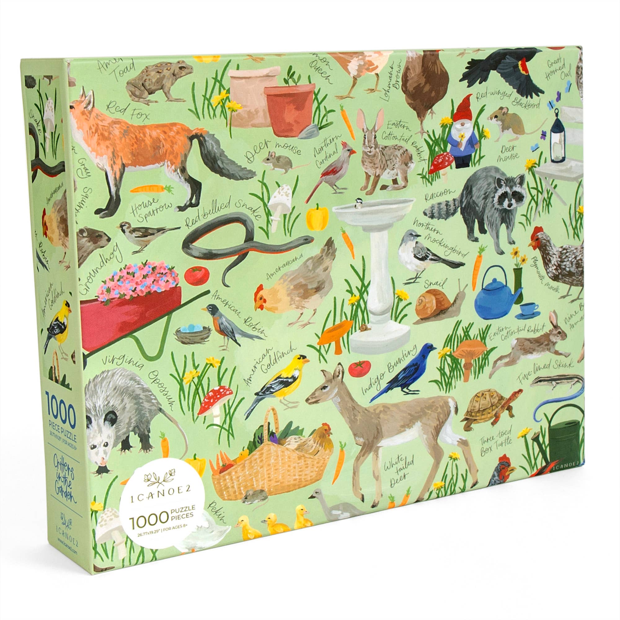 Critters In The Garden – 1000 Piece Jigsaw Puzzle