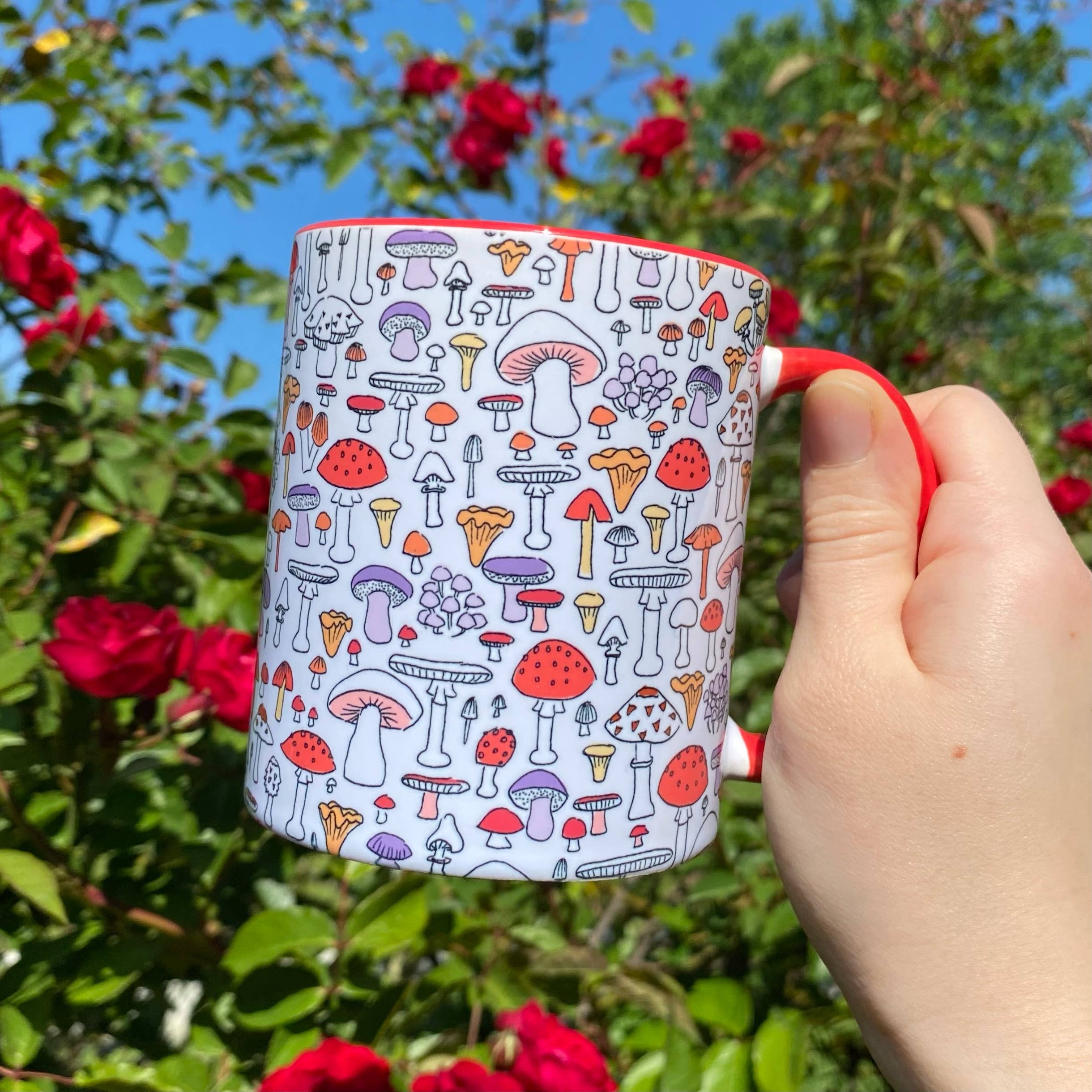 Mushroom Doodles Mug - Image 2