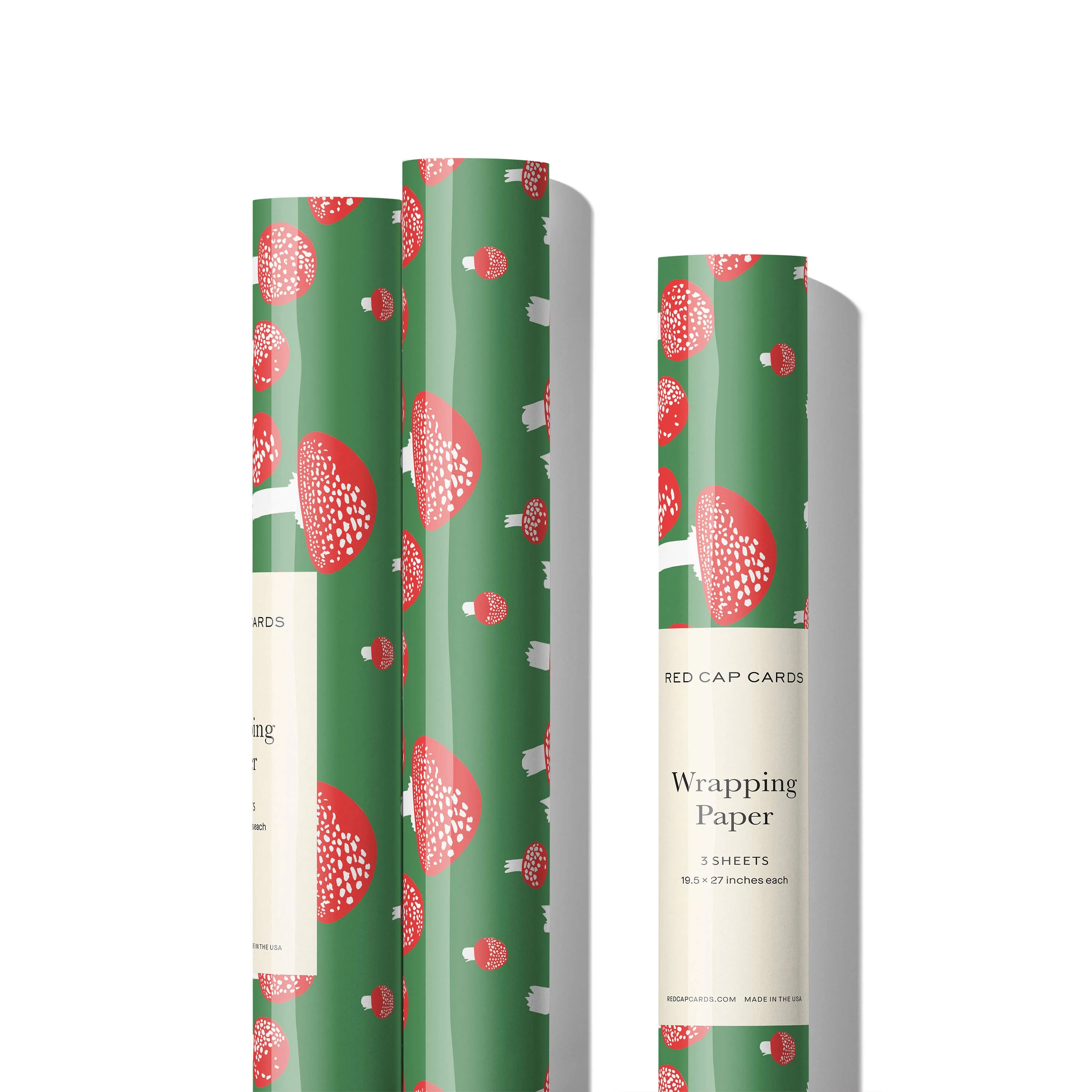 Festive Mushrooms wrapping paper - Image 2