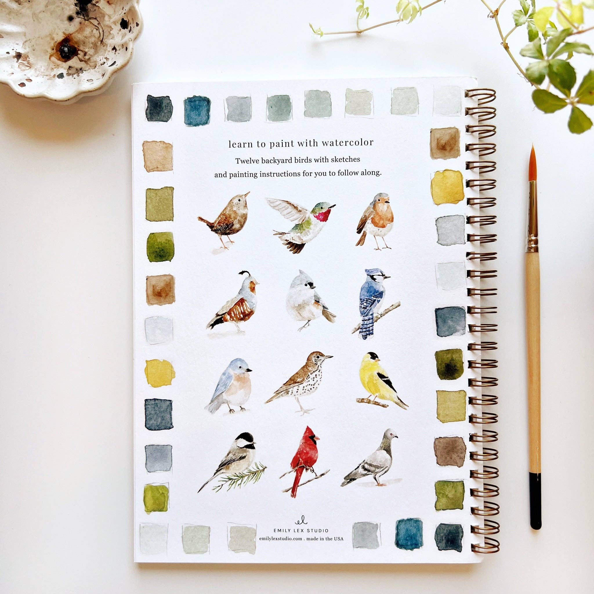 Birds watercolor workbook - Image 2