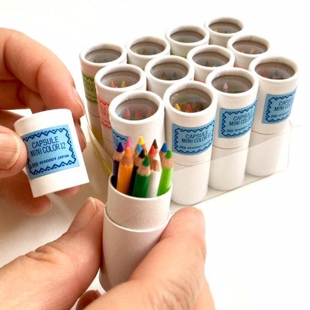 12 Asst Mini Pencils in Tube