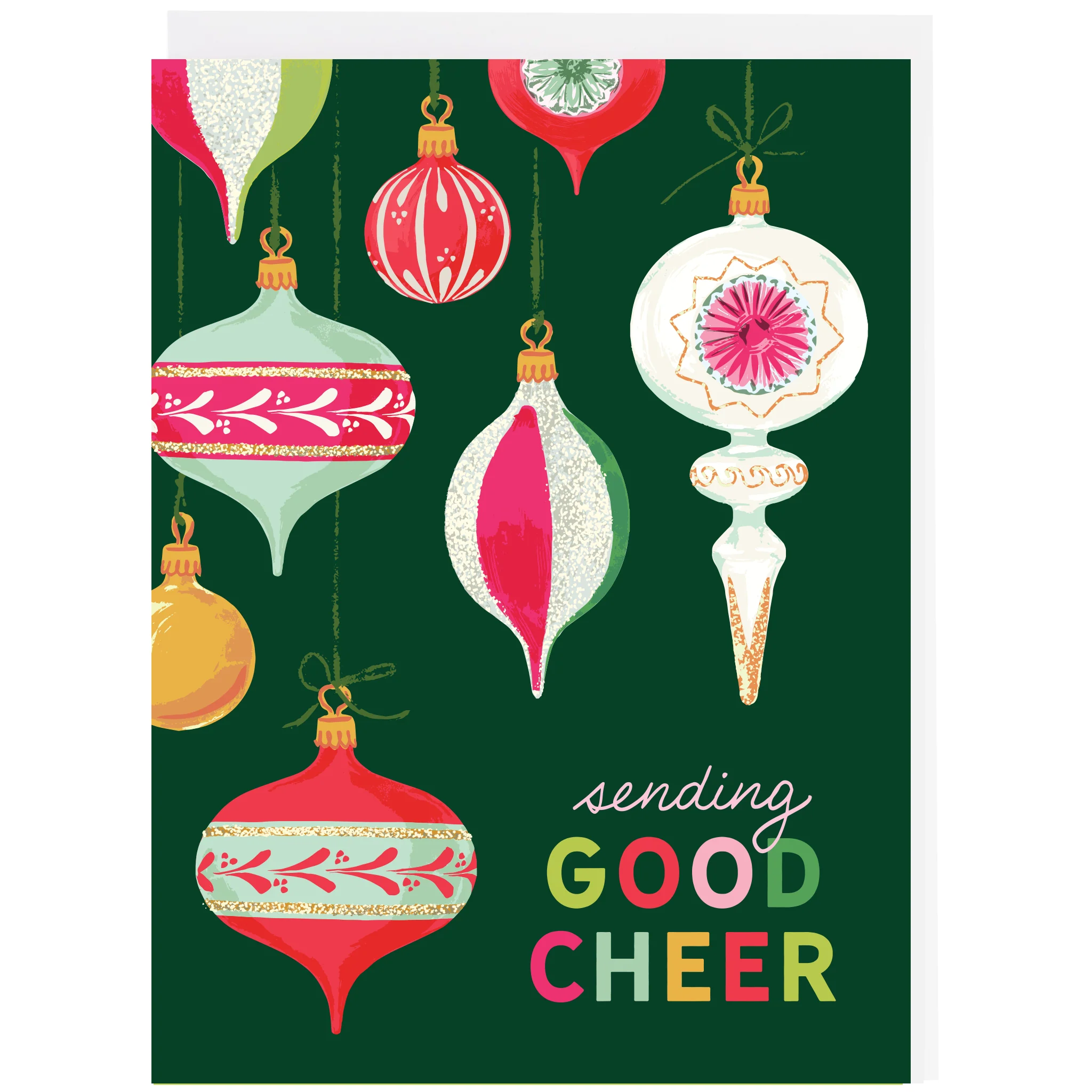 Vintage Ornaments Christmas Card - Image 2