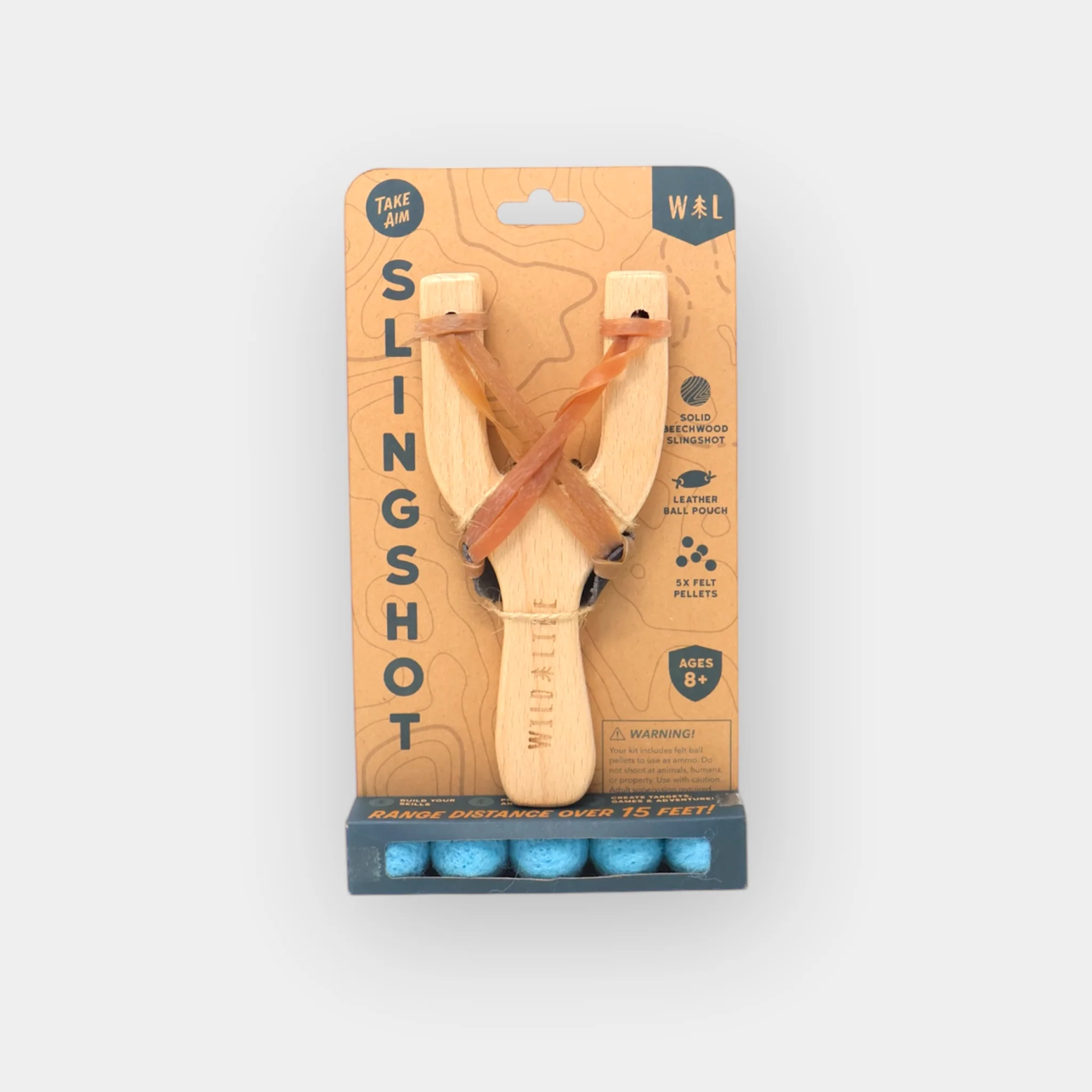 “Take Aim” Slingshot + Felt Pellets