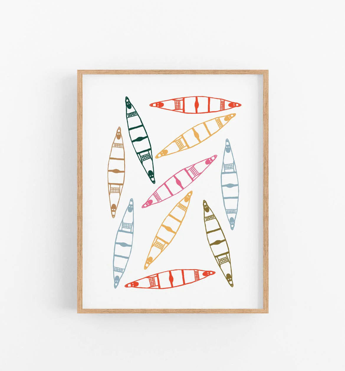 Canoe Art Print - Image 1