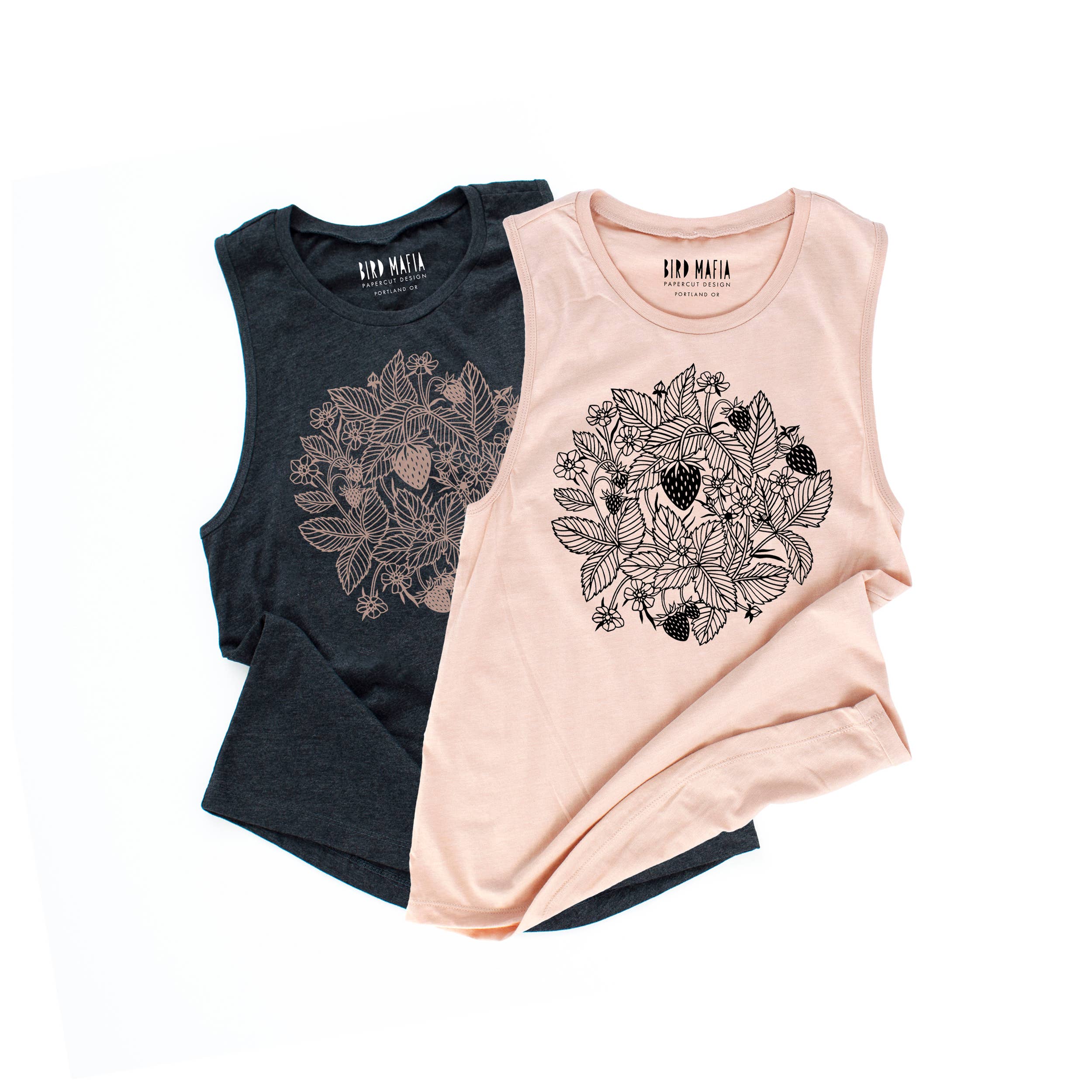 Strawberry patch muscle tank - Image 1