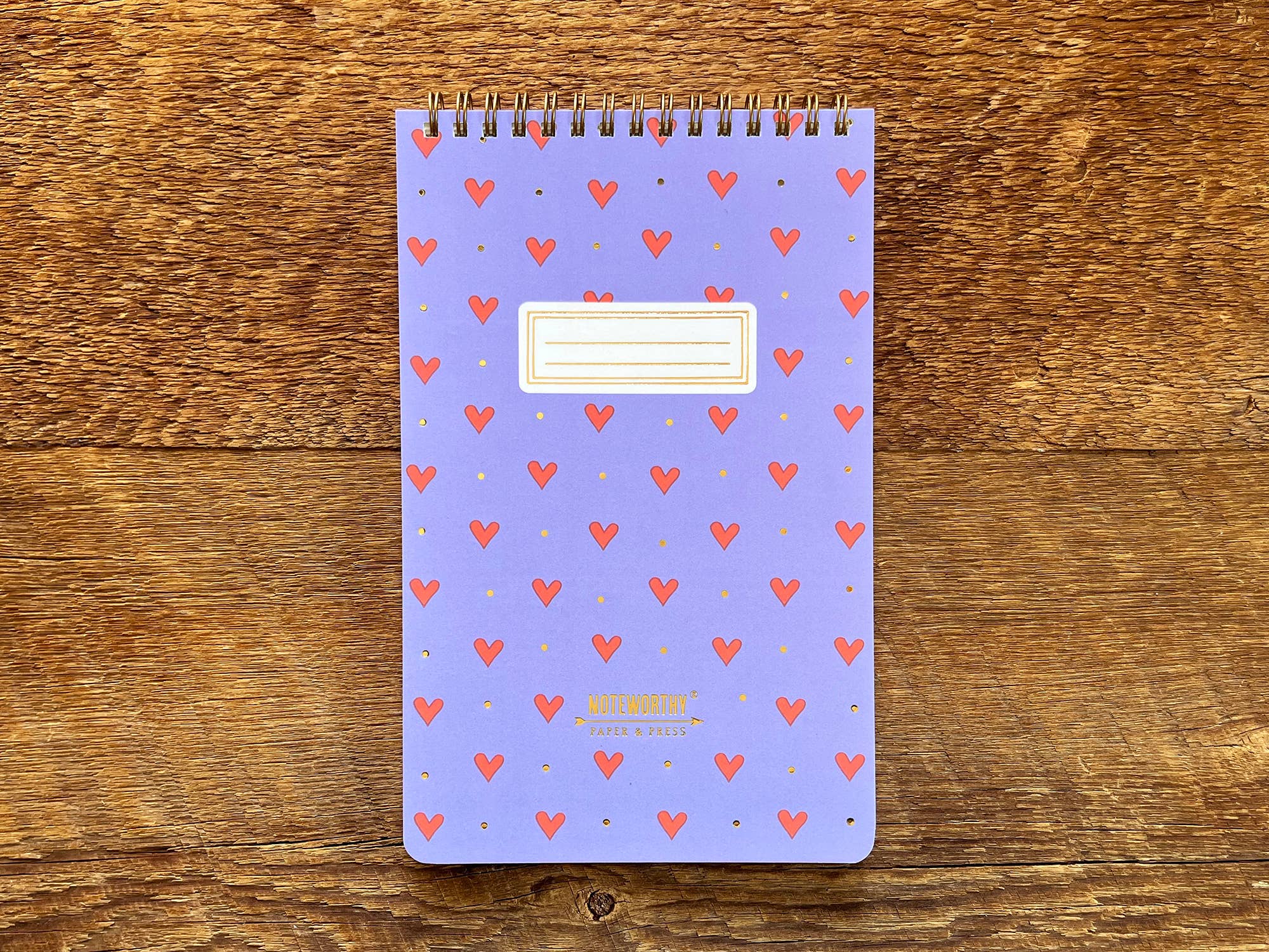 Hearts Pattern Small Notebook - Image 3