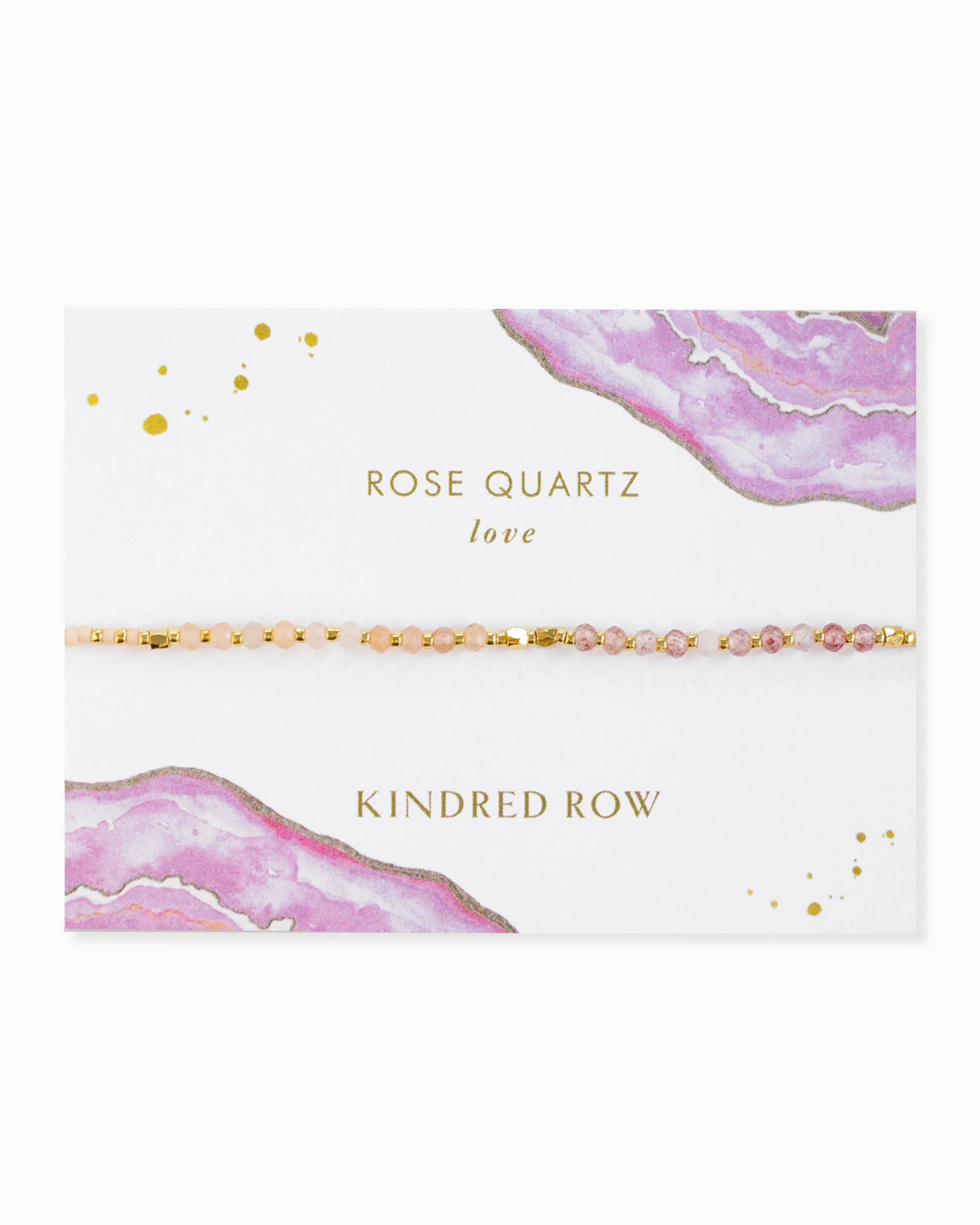 Rose Quartz Healing Gemstone Stacking Bracelet - Image 1
