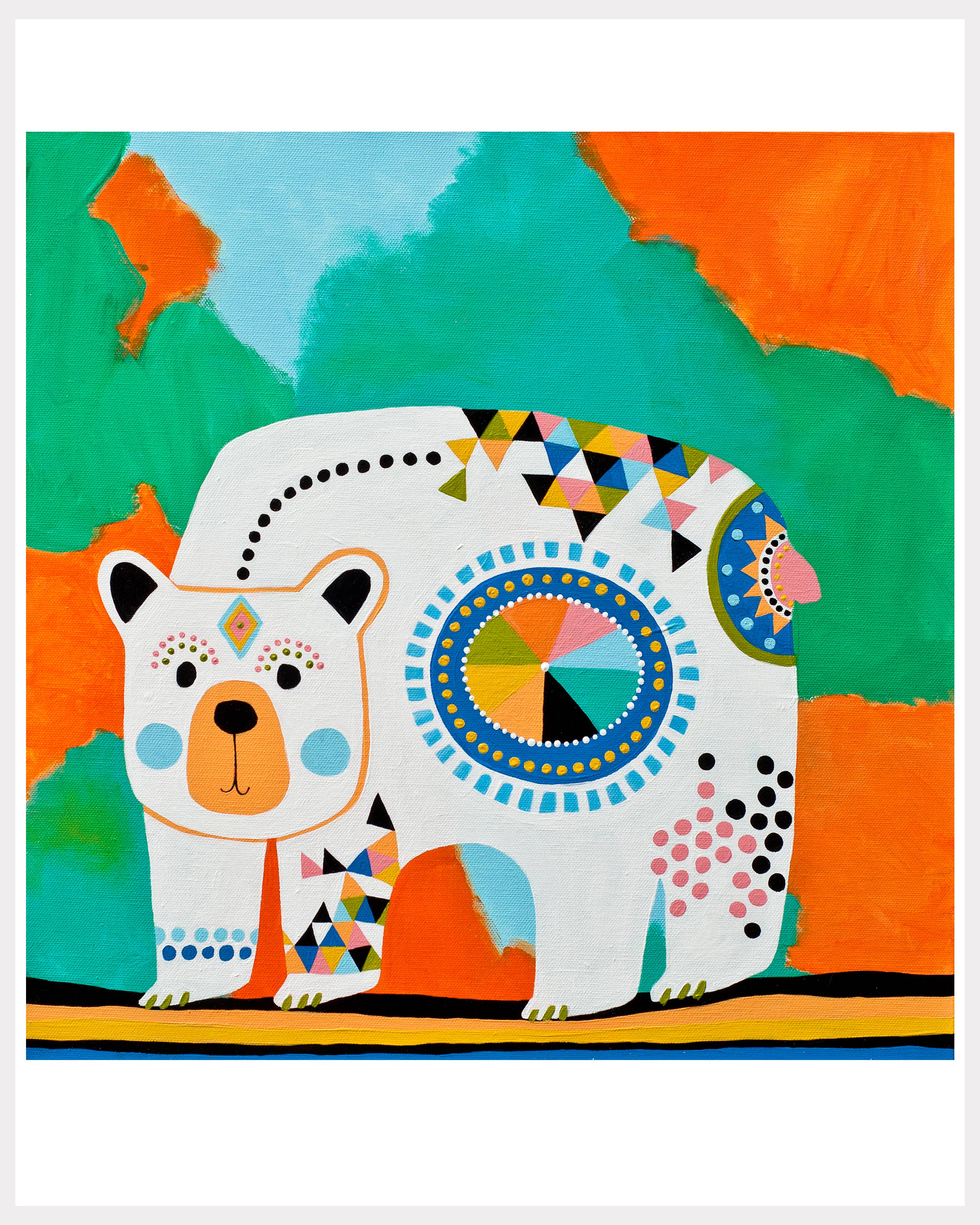Bear Kid Art - Art Print - Image 1