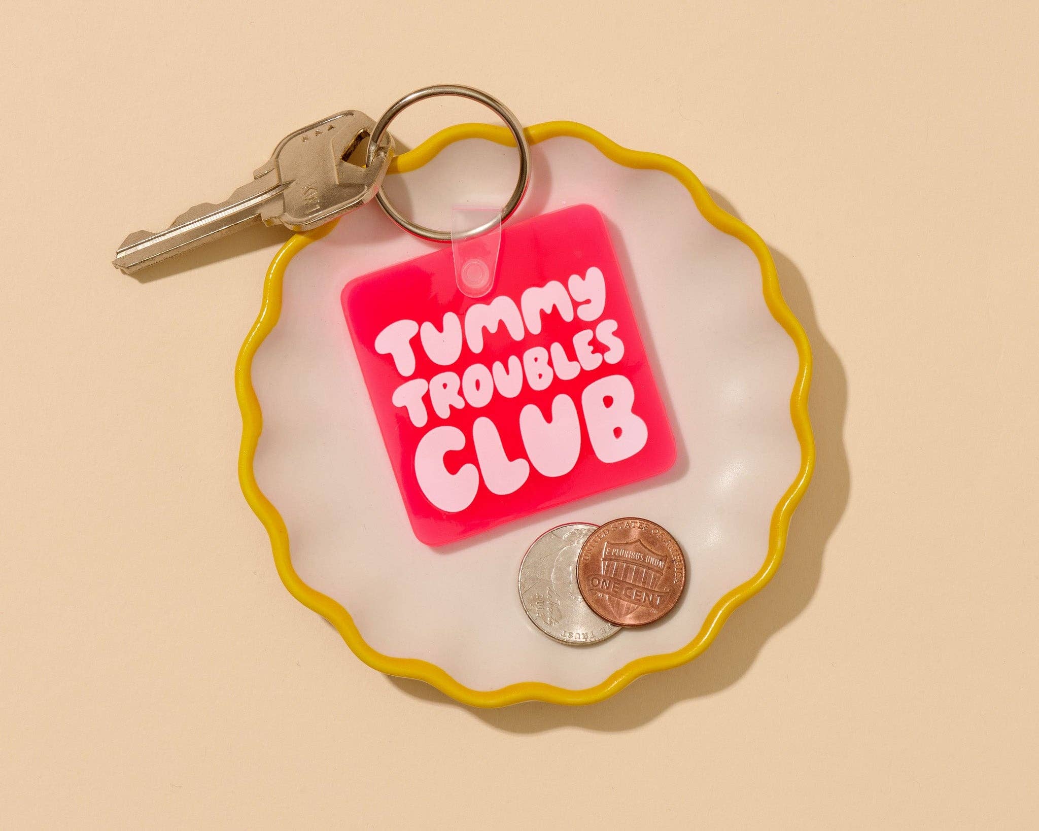 PVC Keychain by Your Gal Kiwi—Tummy Troubles Club (Funny) - Image 3