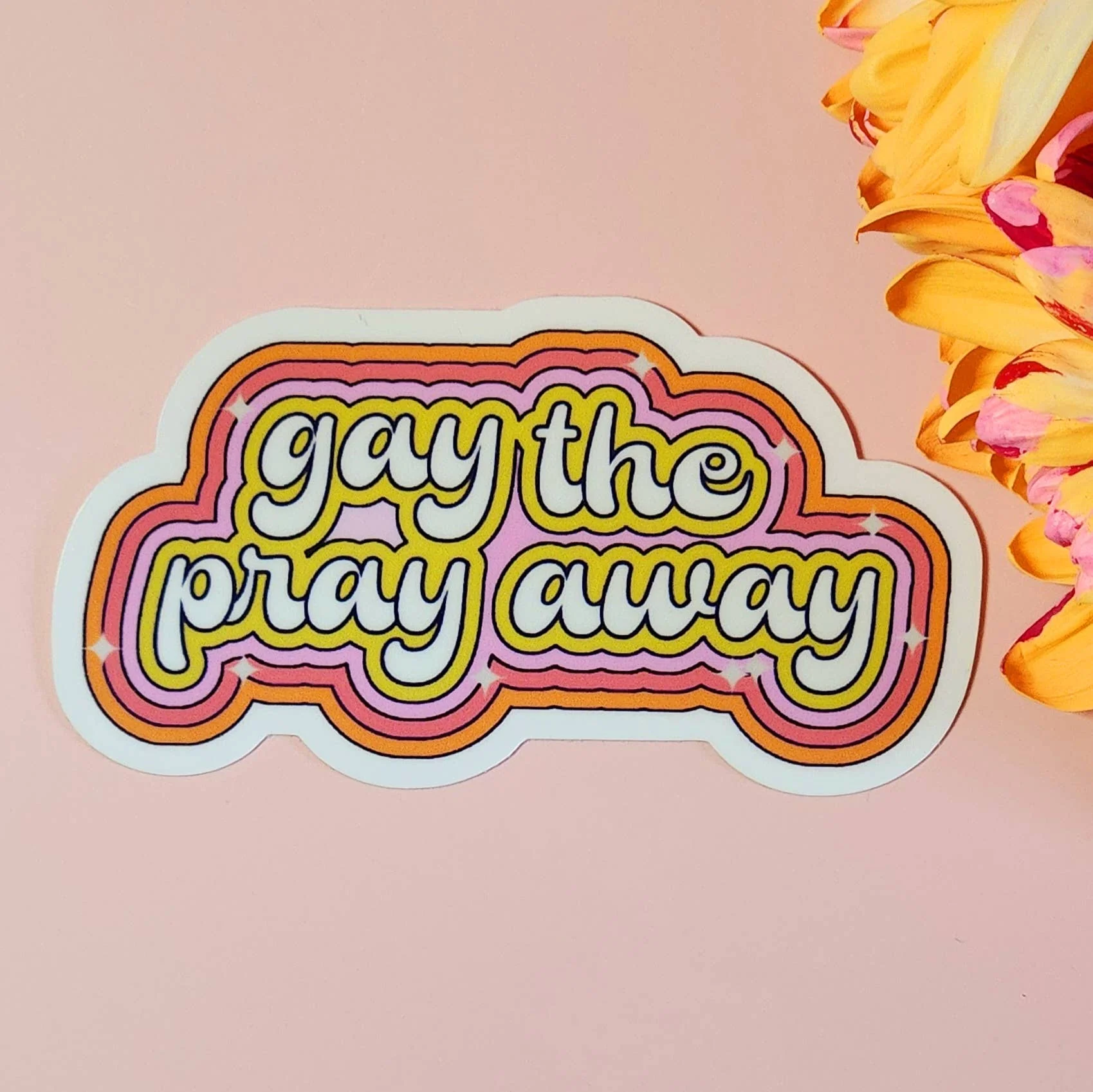 Gay the pray away sticker - Image 3