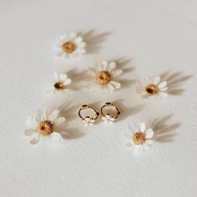 Flower Mini Hoops - Image 1