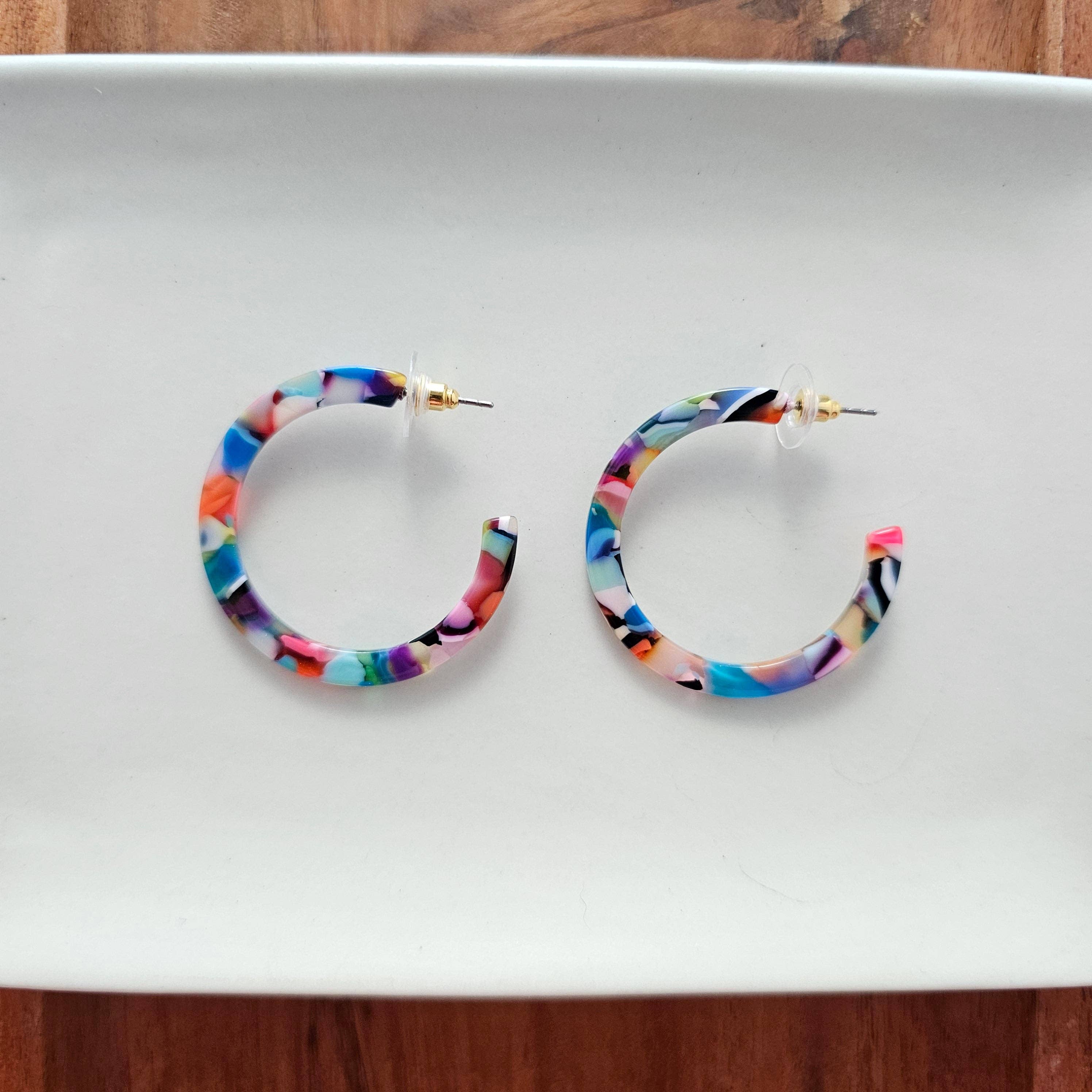 Camy Hoops - Fiesta // Earrings, Jewelry, Gifts, Best Seller - Image 1
