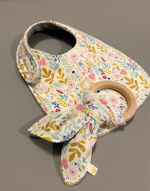 Wildflower on White Bib - Image 3