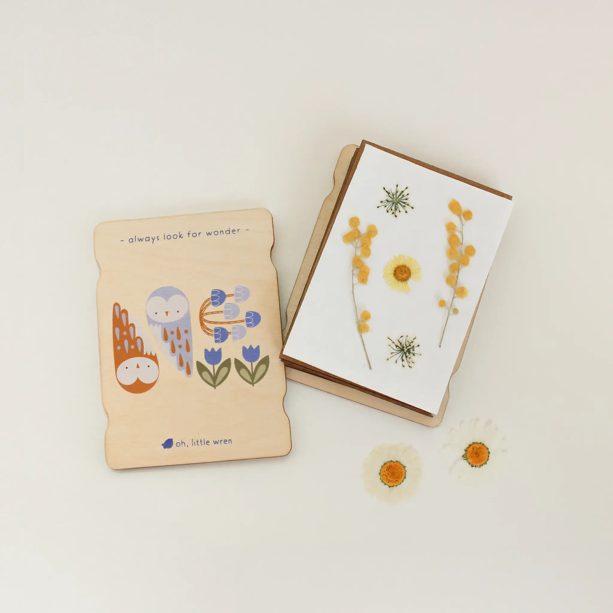 Little Nature Press - Mini Wooden Flower Press - Owl Design - Image 2