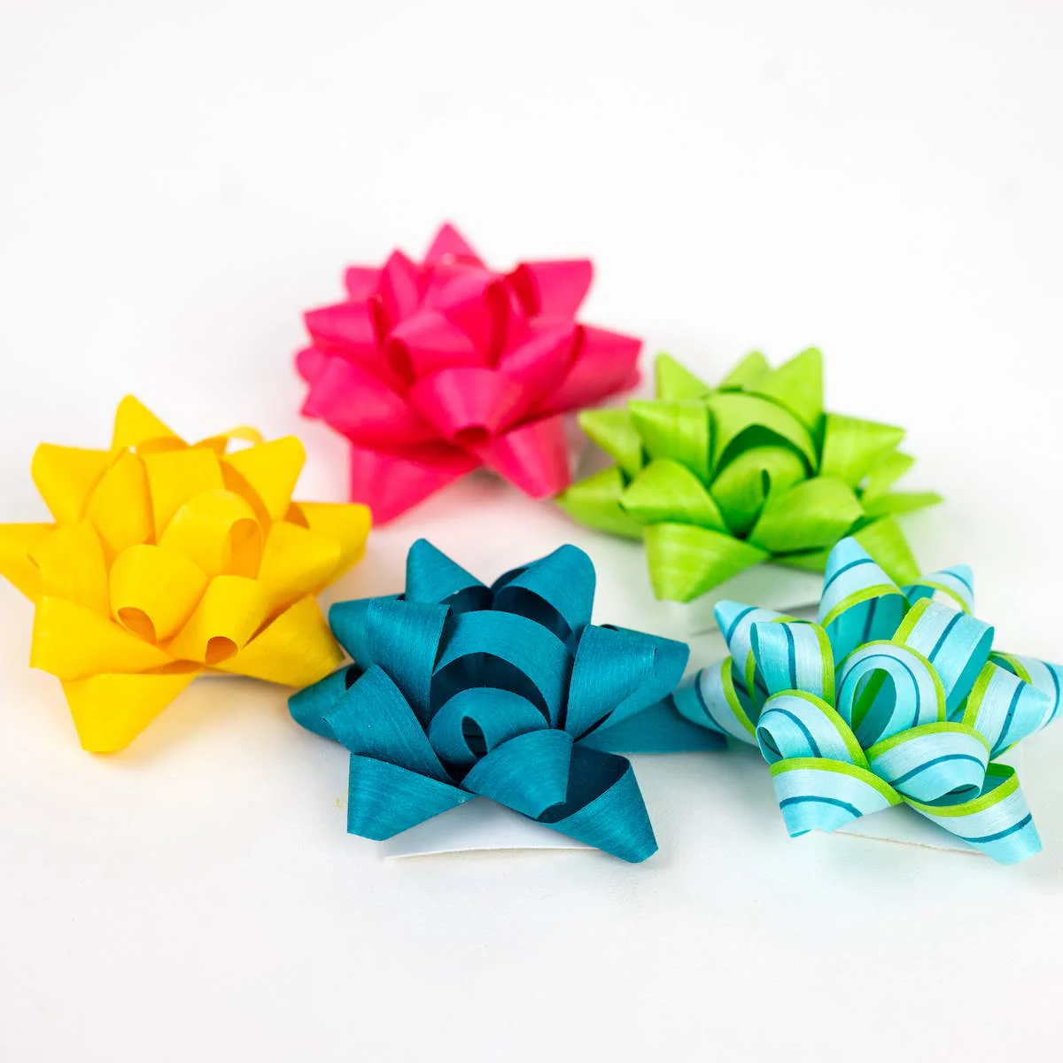 Eco Gift Bows • Artisanal Natural Cotton • Brights Mix - Image 2