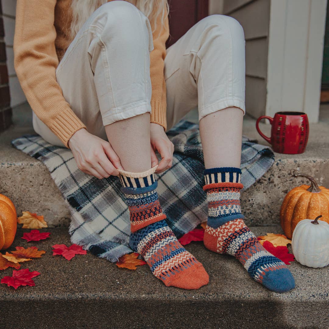 Nutmeg Crew Socks | Eco-Friendly & Made in the USA - Image 3