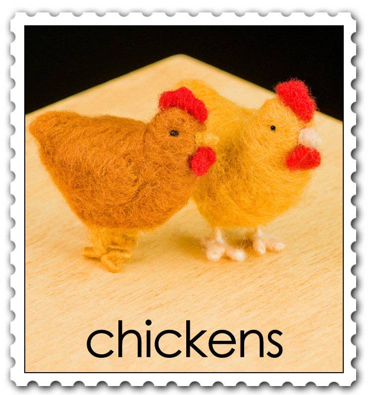 Chickens Felting Kit - Image 2