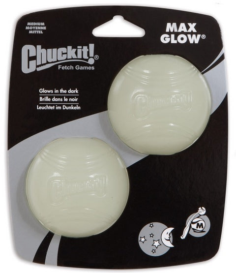 Chuckit! Max Glow ball medium 2pak - świeci w ciemności - Image 2