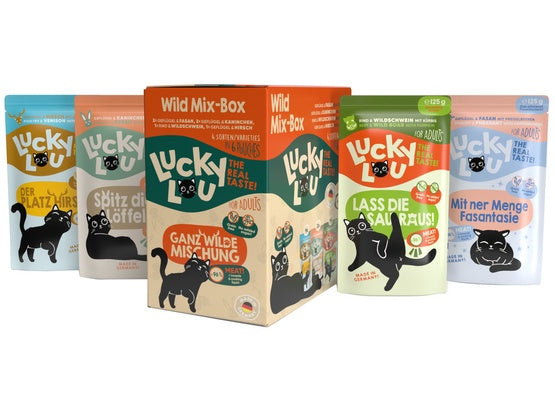 Lucky Lou Lifestage Adult Wild Mix-Box saszetki 6x125g - Image 3