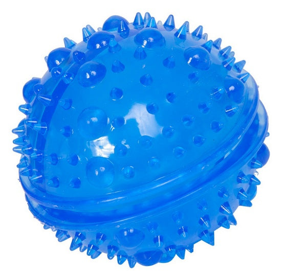 Dingo smakowita piłka z kolcami - piłka na przysmaki do aportu i zabawy w wodzie - 8 cm niebieska - Image 1