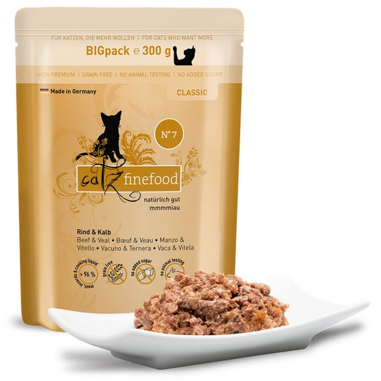 Catz Finefood Classic N.07 Wołowina i cielęcina saszetka 300g - Image 2