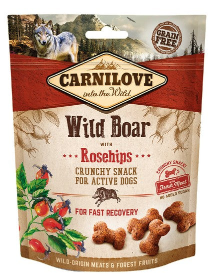 Carnilove Dog Snack Fresh Crunchy Wild Boar+Rosehips 200g - Image 1