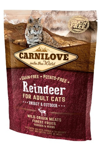 Carnilove Cat Reindeer Energy & Outdoor – renifer 400g