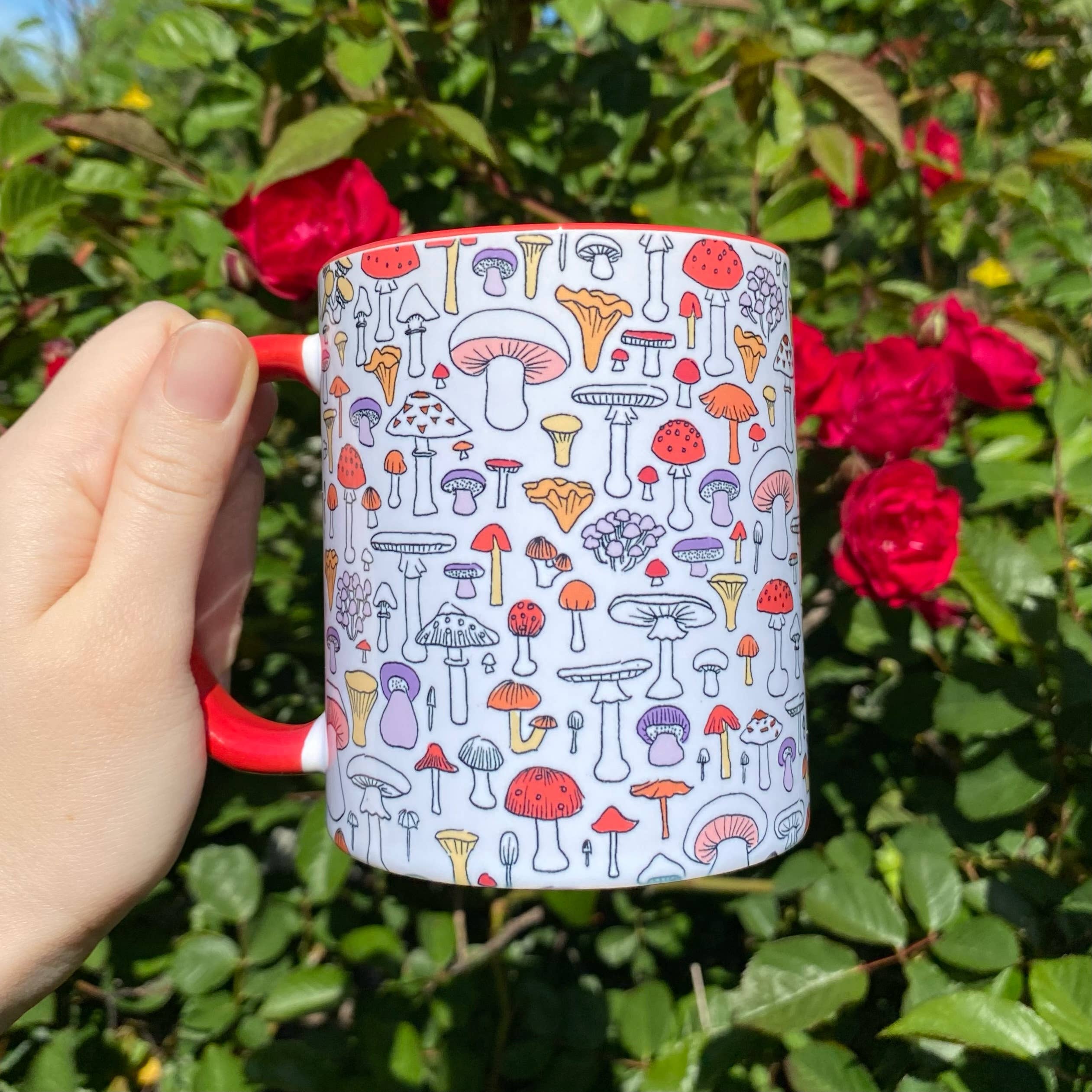 Mushroom Doodles Mug - Image 1
