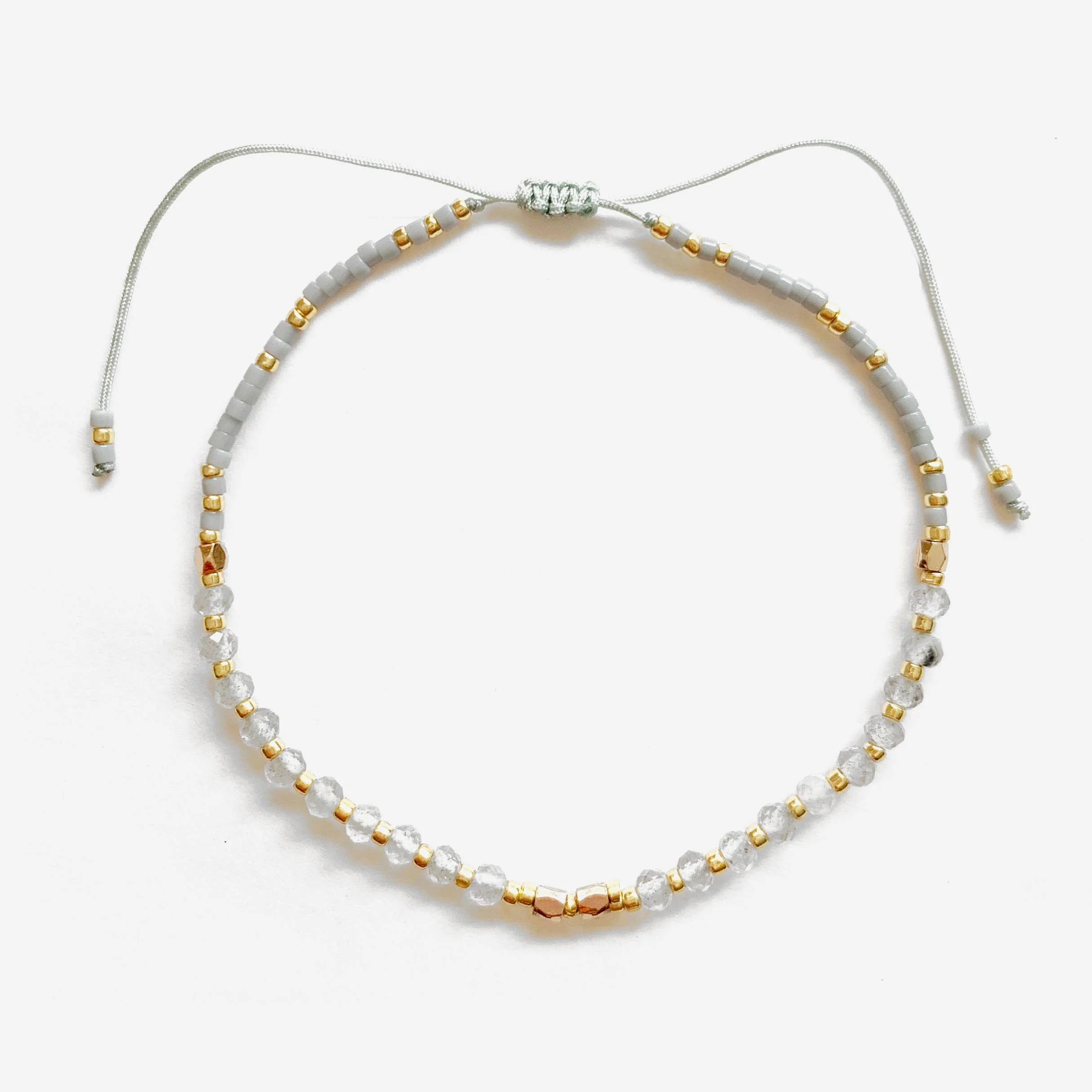 Labradorite Healing Gemstone Stacking Bracelet - Image 3