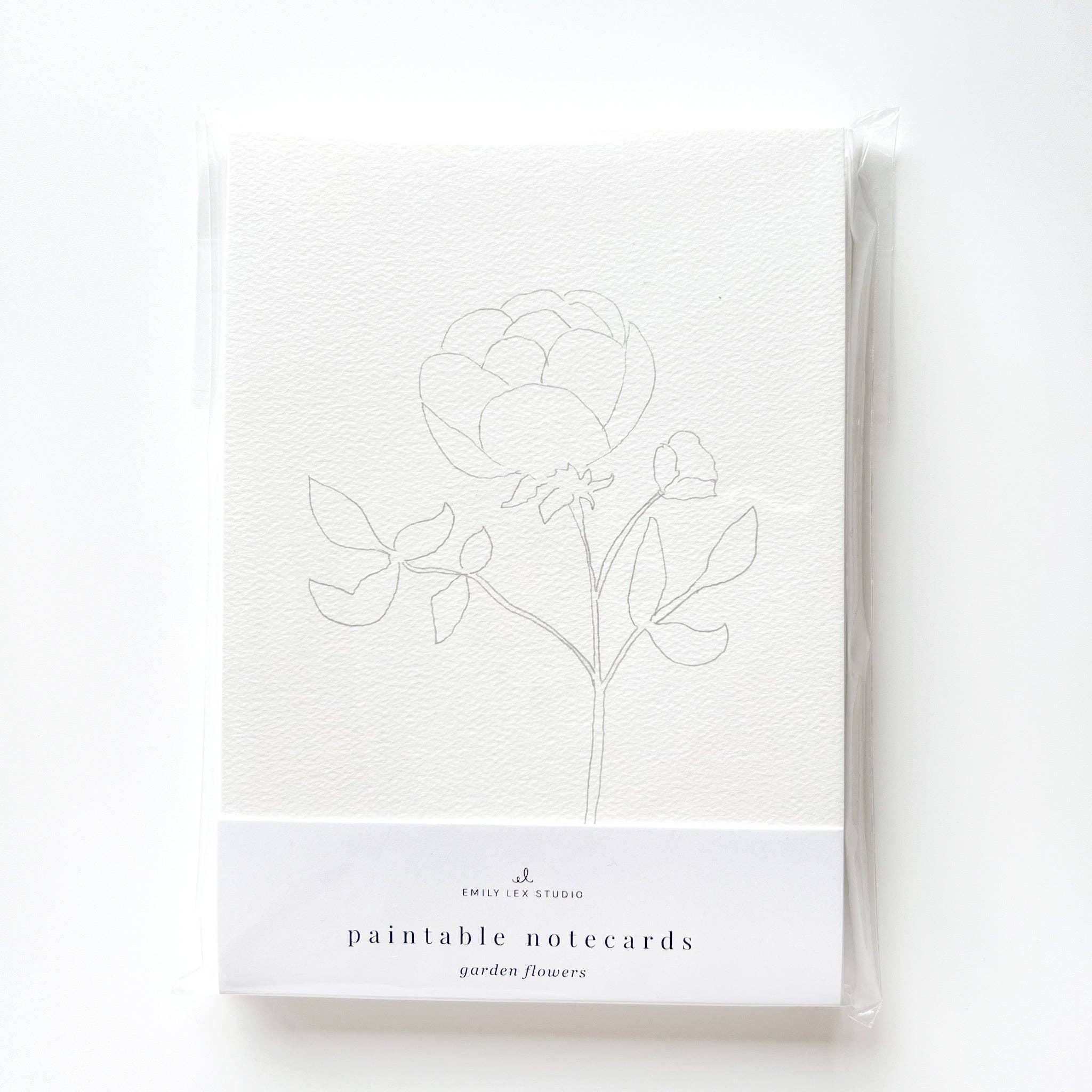 Garden flowers paintable notecards - Image 2