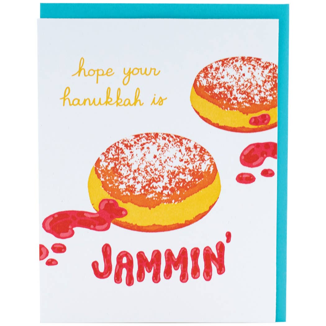 Jelly Donuts Hanukkah Card - Image 1