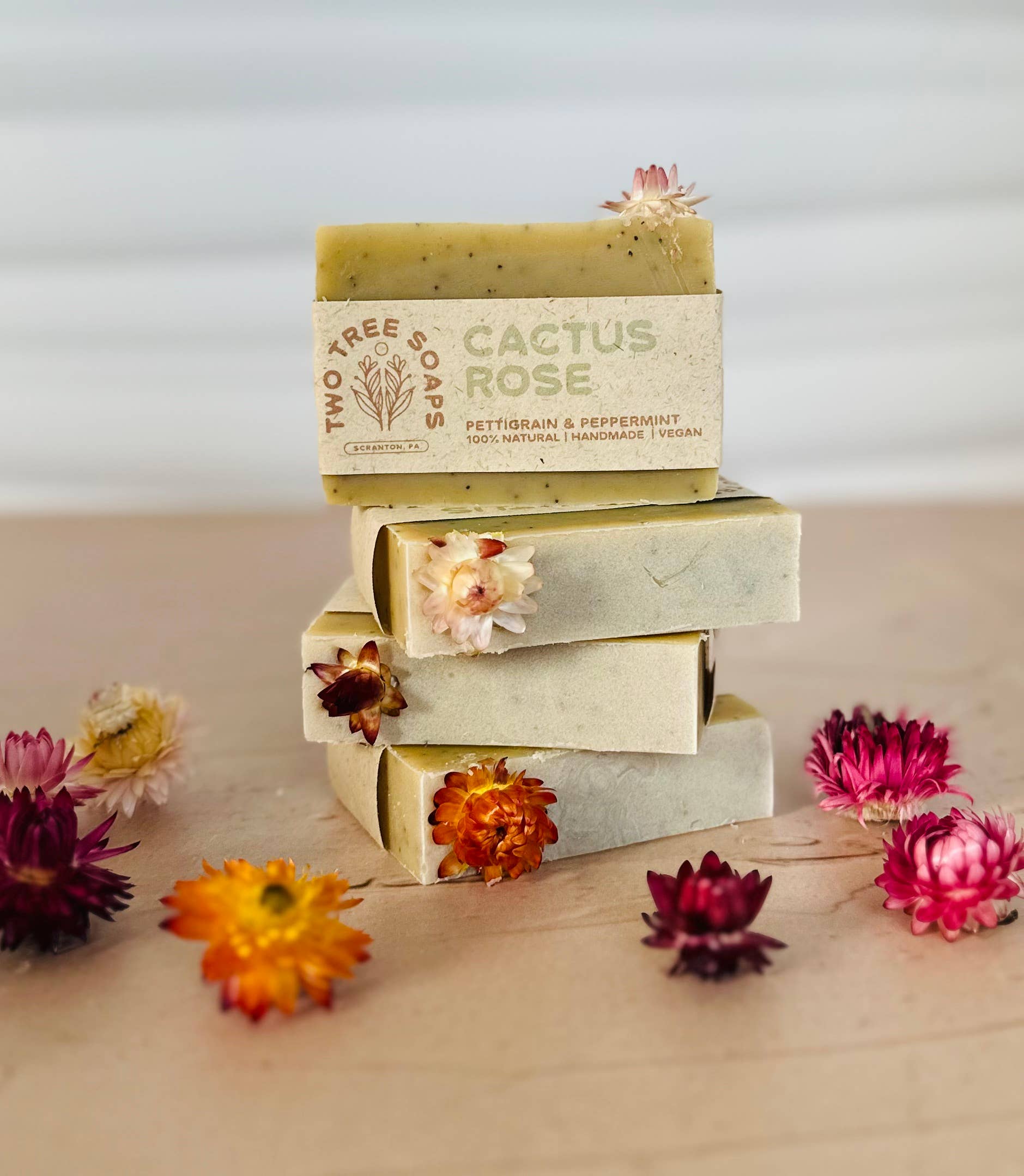 Cactus Rose - Natural Handmade Bar Soap - Image 1