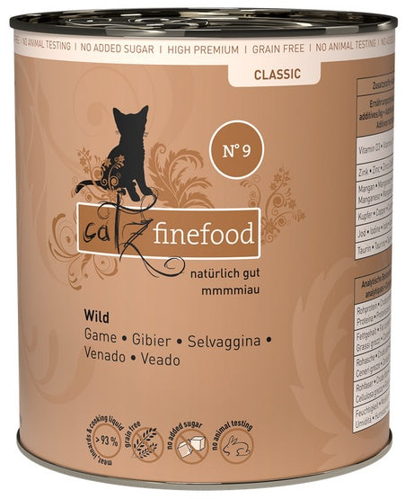 Catz Finefood Classic N.09 Dziczyzna puszka 800g - Image 1