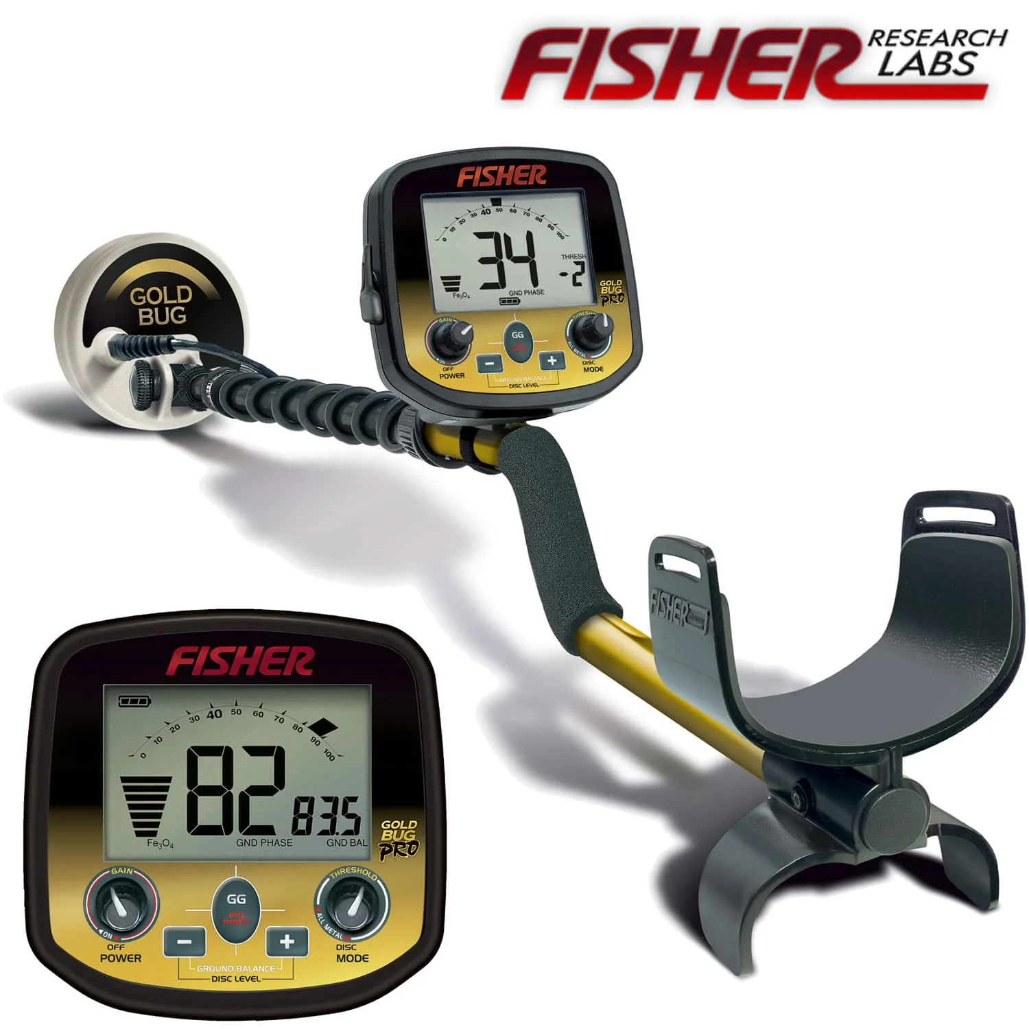 Fisher Gold Bug Pro Metal Detector Search Coil Combo (Open Box) - Image 2
