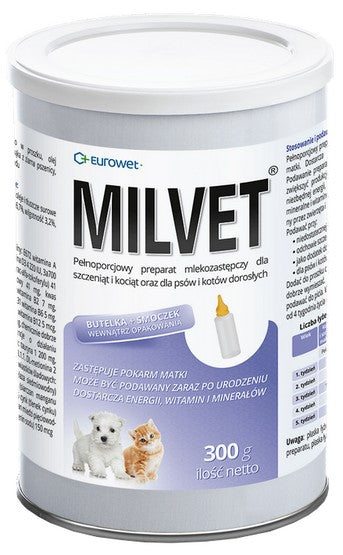 Milvet Preparat mlekozastępczy dla szczeniąt i kociąt 300g - Image 1