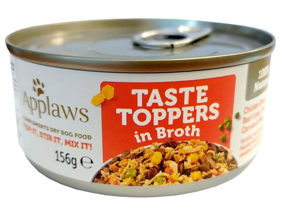 Applaws Dog Taste Toppers puszka z kurczakiem, wątrobą wołową i warzywami 156g - Image 2