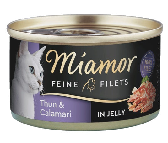 Miamor Feine Filets Dose Thunfisch & Calamari - tuńczyk i kalmary 100g - Image 1