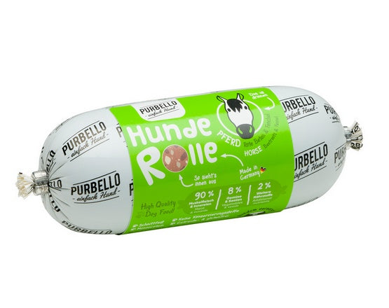 Purbello Dog kiełbaska treningowa monobiałkowa z koniny 200 g – łatwe porcjowanie