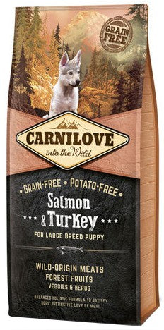 Carnilove Dog Salmon & Turkey Large Puppy – łosoś i indyk 12kg