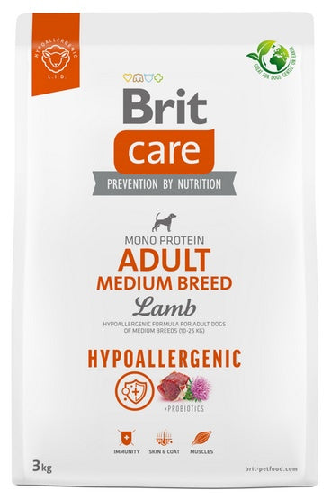 Brit Care Hypoallergenic Adult Medium Lamb 3kg - Image 2
