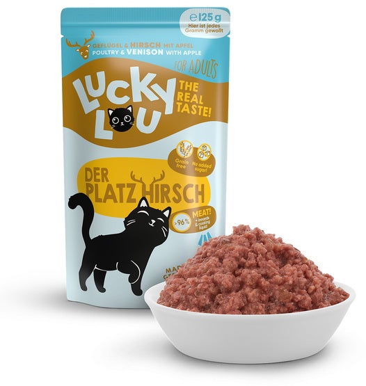 Lucky Lou Lifestage Adult Drób i jeleń saszetka 125g - Image 1