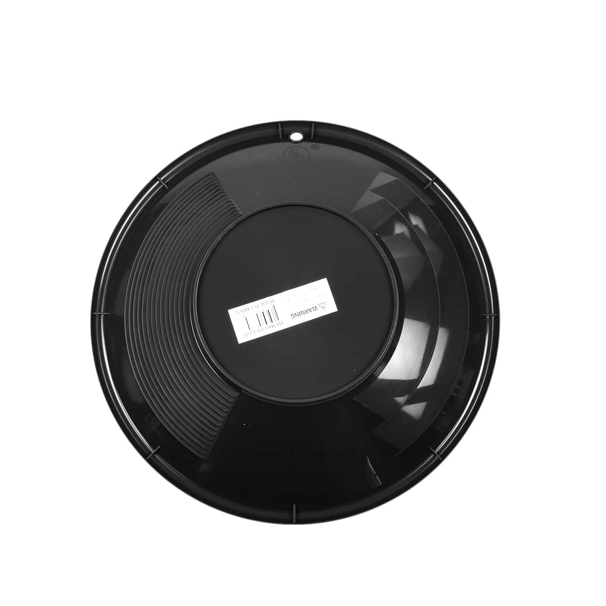 TerraX 10" Black Plastic Gold Pan - Dual Riffle System - Image 2