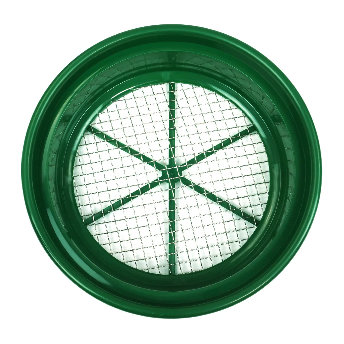 TerraX Green Plastic 13-1/4" Gold Sifting Pan Classifier - Image 1