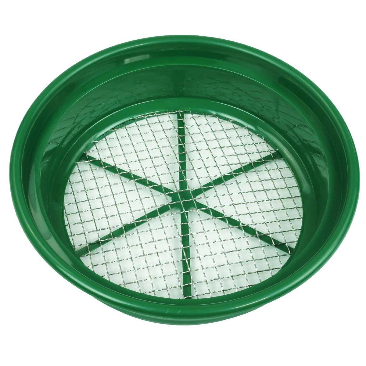 TerraX 5 pc Green Plastic Classifier Sifter Pan Set Stackable - Image 3