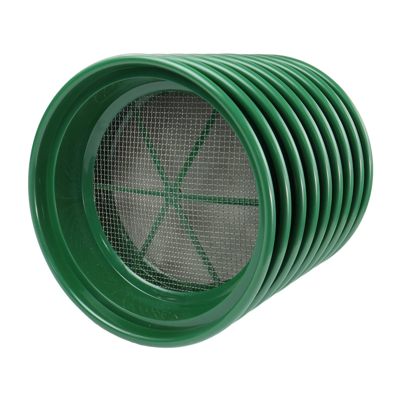 TerraX 9 pc Green Plastic Gold Classifier Sifter Pan Set Stackable 11" Diameter - Image 3