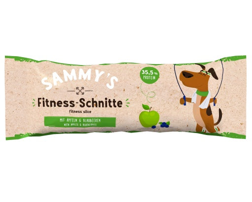 Sammy's Fitness Slice baton proteinowy jabłko i jagoda 25 g - bez zbóż i z kurczakiem - Image 1