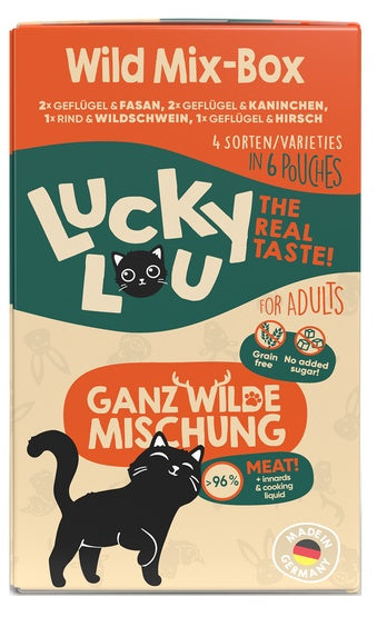 Lucky Lou Lifestage Adult Wild Mix-Box saszetki 6x125g - Image 2