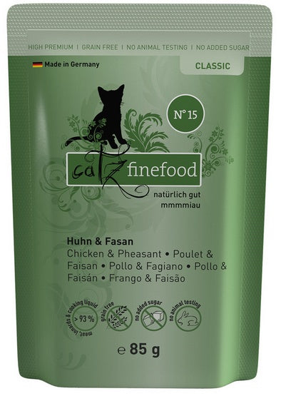 Catz Finefood Classic N.15 Kurczak i Bażant saszetka 85g - Image 1