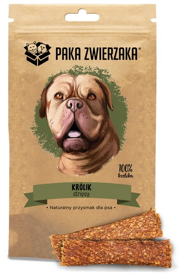 Paka Zwierzaka stripsy królik 100% - chrupiąca nagroda treningowa - Image 2